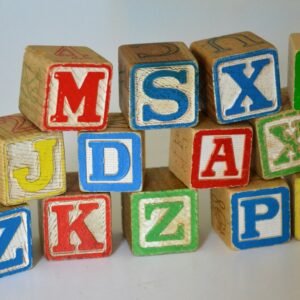 Wooden Alphabet Learning Blocks